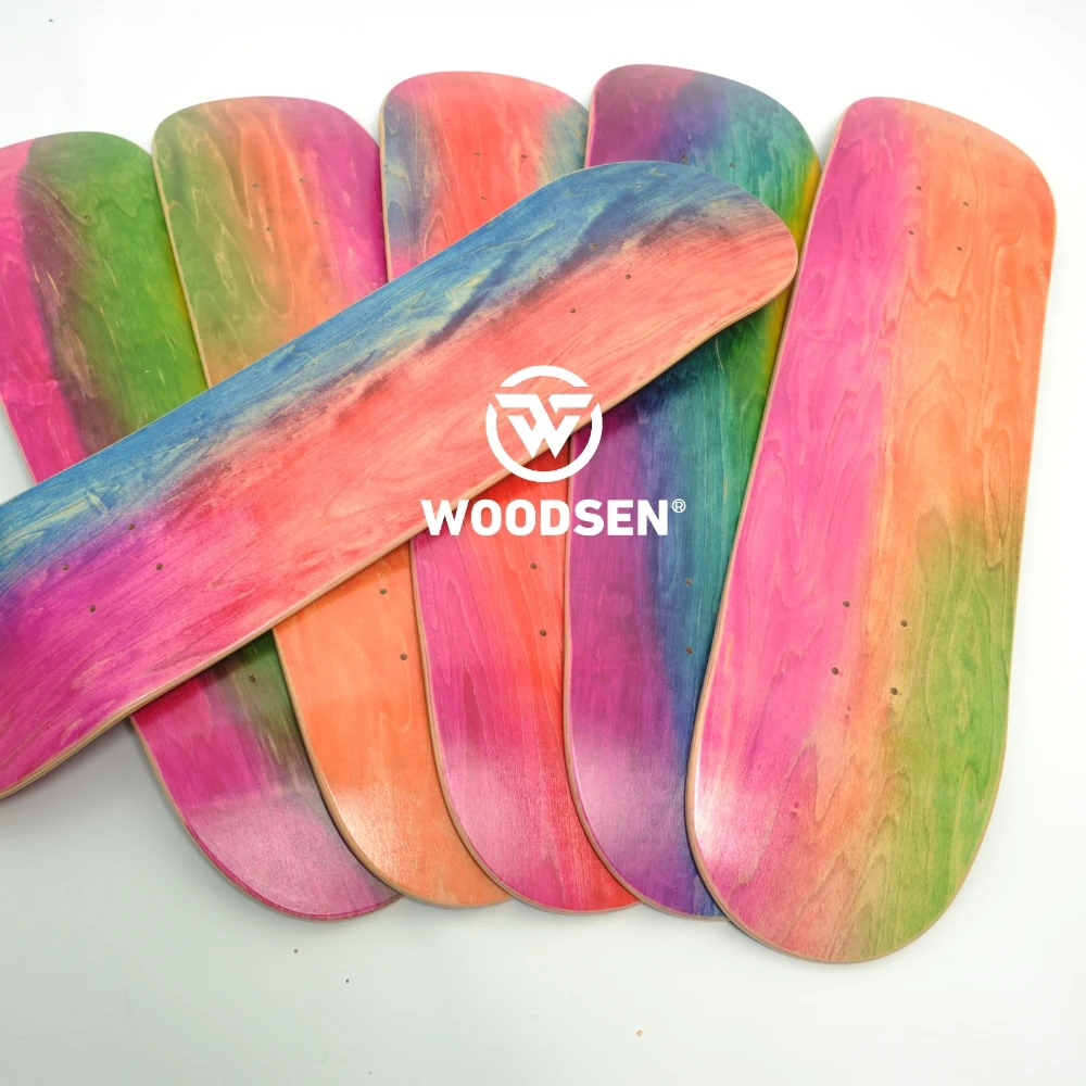 pro skateboard manufacturer oem custom blank deck tape double rocker twin tail