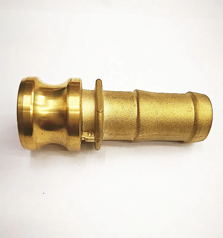 Brass Cam-lock Couplings - Male Adapter x Hose Shank Type -E size from 1/2 to 6 inches Sand Casting & Forging