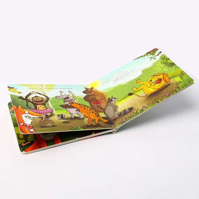 Children Illustration Paper Board Children Story Book Print Full Color Customized Kids Hardcover Board Book Printing