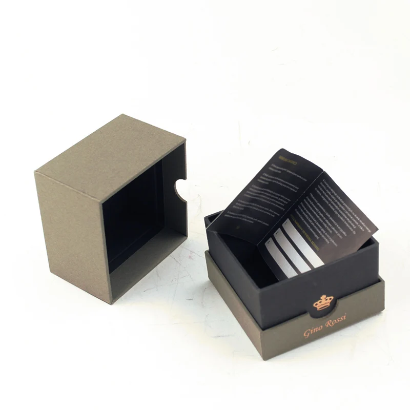 Recycled Luxury Creative Watch Packaging Paper Gift Box With Pillow Insert
