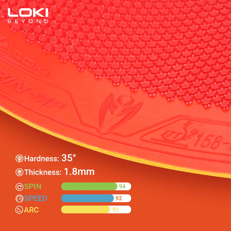Loki KIRIN MP ITTF Approved Rubber Non-Sticky Internal Energy Cake Sponge Professional Table Tennis Racket Rubber