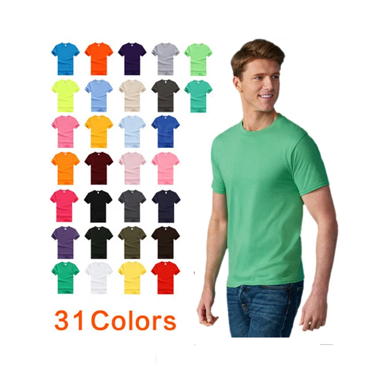 100% Cotton apparel Basic Custom printing oem logo plain blank men T Shirt