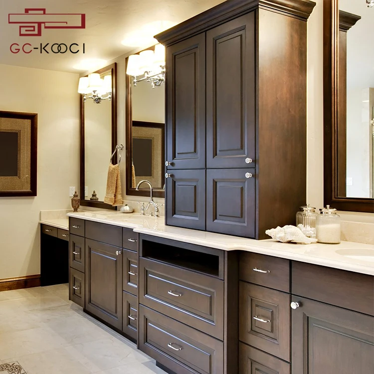 All style toilet cabinets customized with various material according to drawings engineering assistance