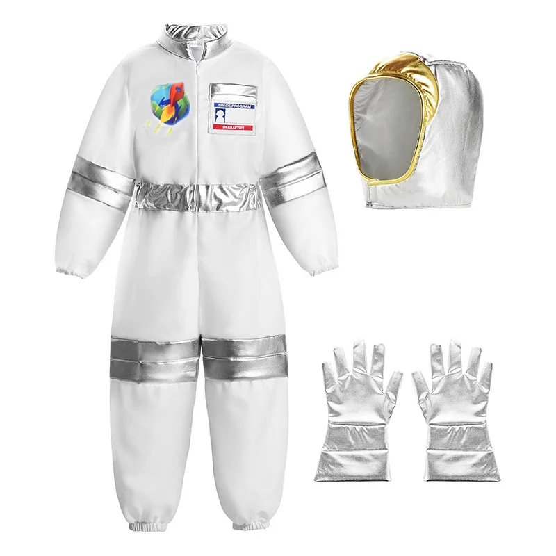 Halloween  Boys Astronaut Costume Kids Space Jumpsuit For Cosplay