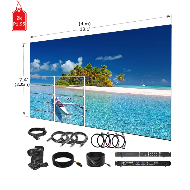 Video Wall Media Private Cinema HD indoor full color 2K 4m*2.5m LED display Fast delivery Video Wall Media Private cinema