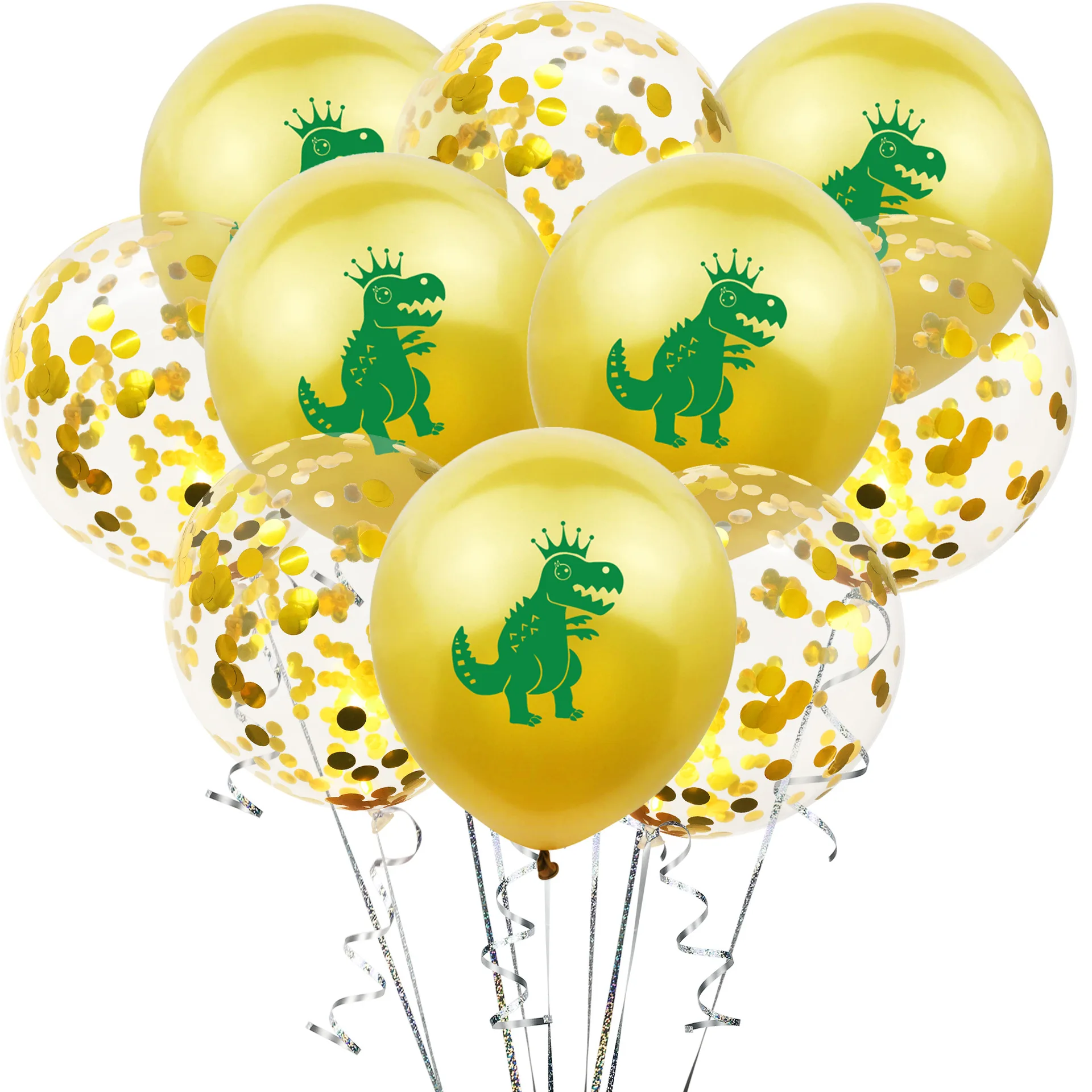 
10pc Dinosaur Latex Confetti Balloons Dinosaur Party Birthday Dino Party Animal Balloons Jungle Safari Party Decoration 