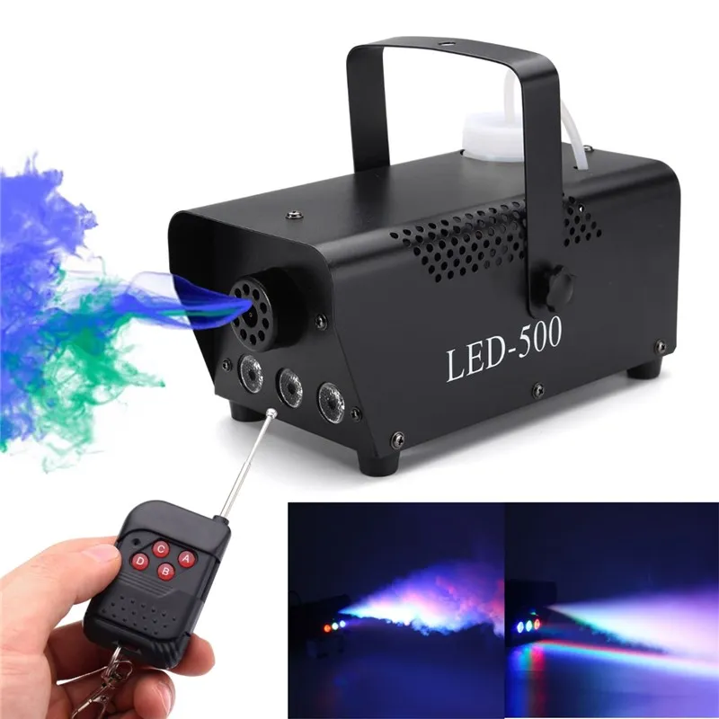 400W RGB LED DJ Fog Machine Portable Christmas Day Low Smoke Machine For Parties And Spectacle