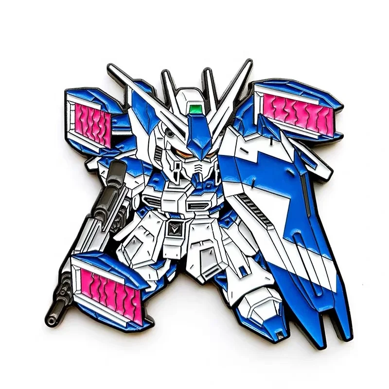 New Gundam badge Anime badge Custom Made  Robot cartoon soft enamel pin Metal Lapel Pin Badge
