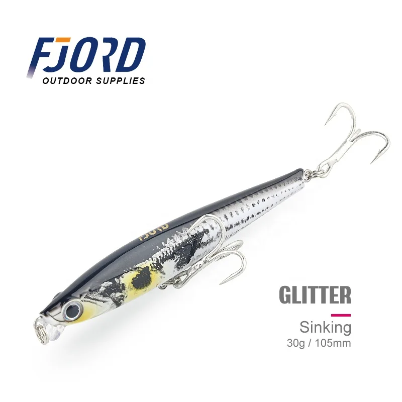 FJORD High Quality 105mm 30g Sinking fishing lures Sea Bass lure Minnow Bait Pencil Lure for Long Casting
