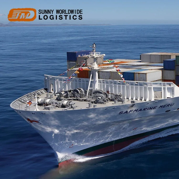 20ft 40ft FCL LCL container sea freight forwarder from China to Europe America Asia South Africa sea shipping agent