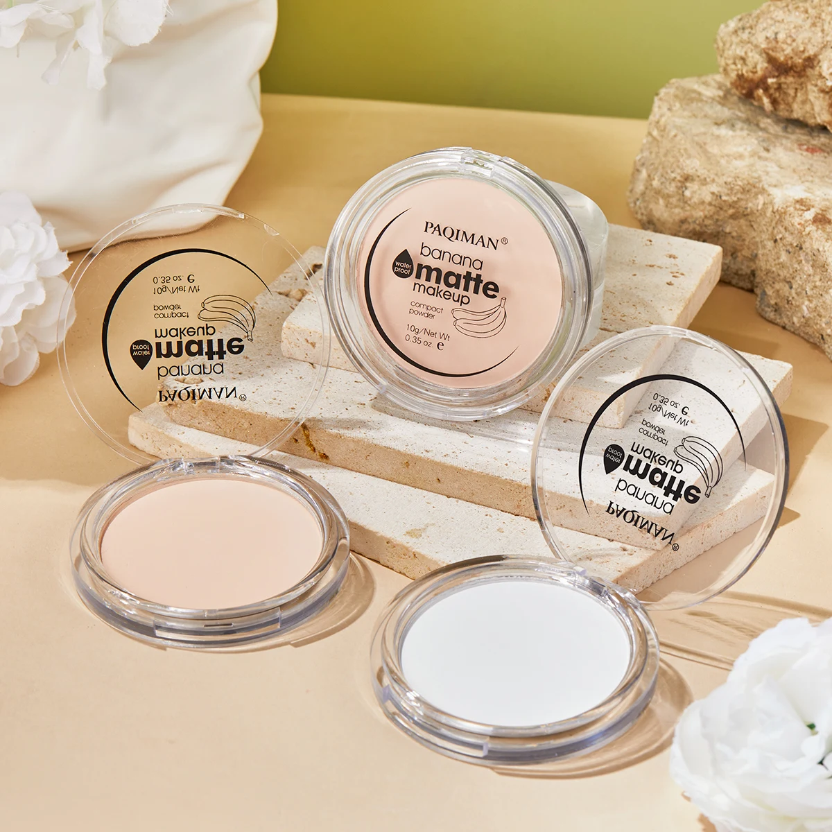 Mineral loose Toner Pigment 3 colors Face Matt Long Lasting Setting Powder waterproof  Private Label Loose Powder