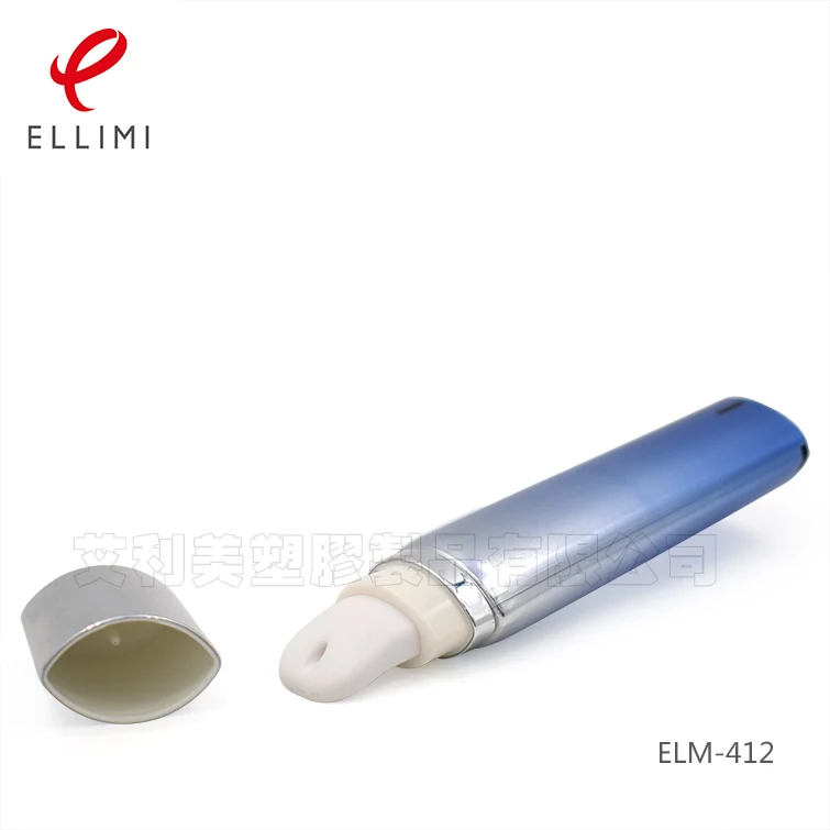 30mm Ceramic Massage Head Cap Tube ELM-412 Soft Packaging for Skincare Creams PE Aluminum Plastic Laminated High Gloss Material
