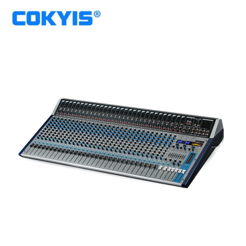 Профессиональный 32-канальный аналоговый микшер четыре группы программирования двойная звуковая карта 99DSP MP3 эквалайзер микшерная консоль