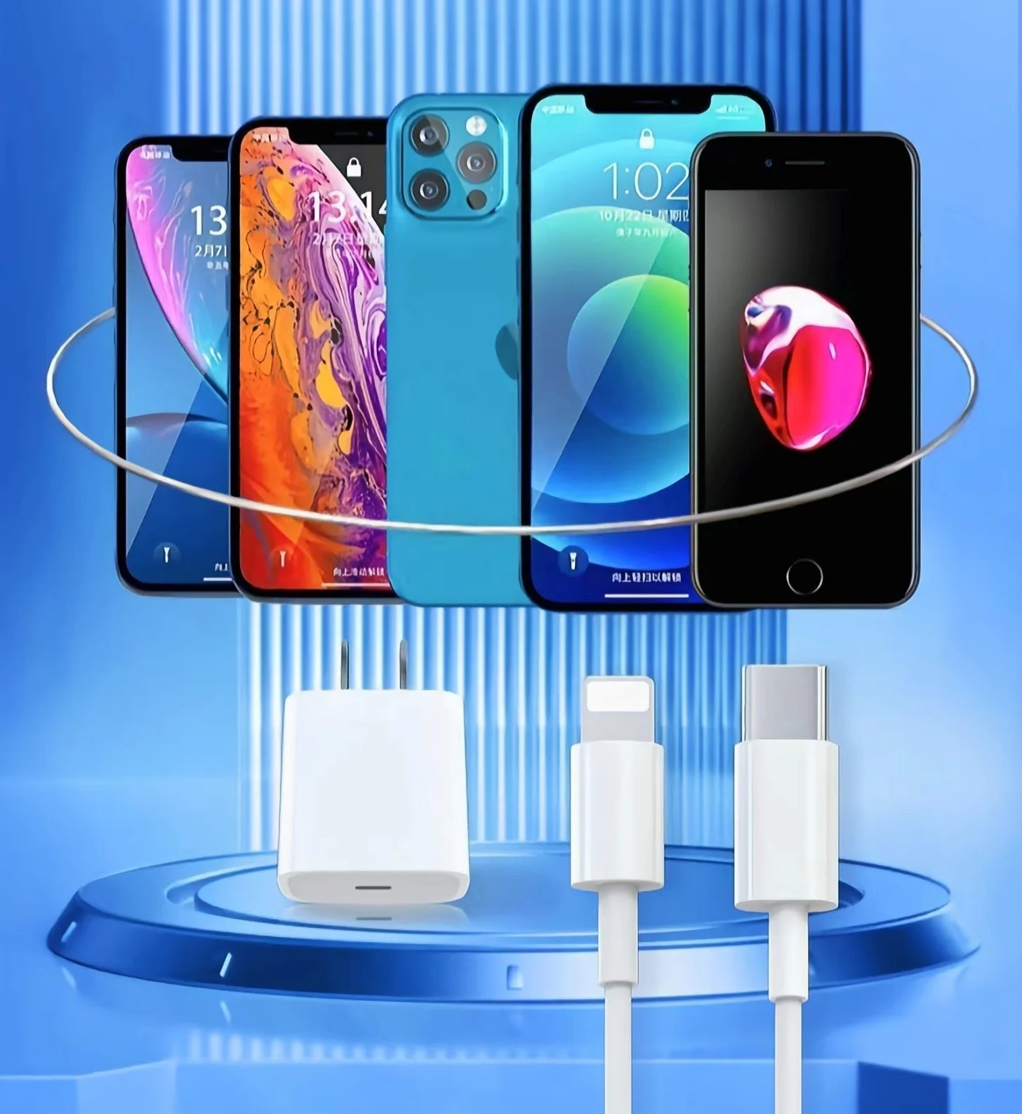 Custom high quality1M 2M 3M 3ft 9V PD 18W 20W 35W Fast Charger Charging Type C To Lightning Cable For iPhone 12 13 14 Pro Max