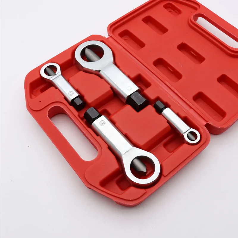 PEXMIENTAS 4PCS Rusted Broken Nut Split Tool Metal Manual Pressure Nut Splitter Cracker Breaker Remover Extractor Tool