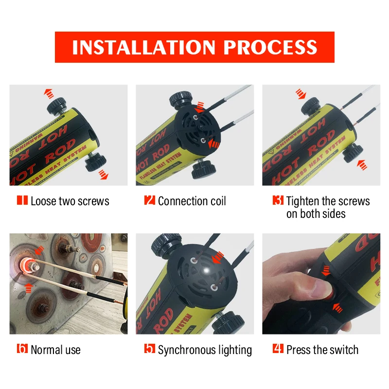 Magnetic Induction Heater 3 Coils Bolt Heat Remover Tool Kit 220V/110V Induction Heater Car Disassembly Repair Tool