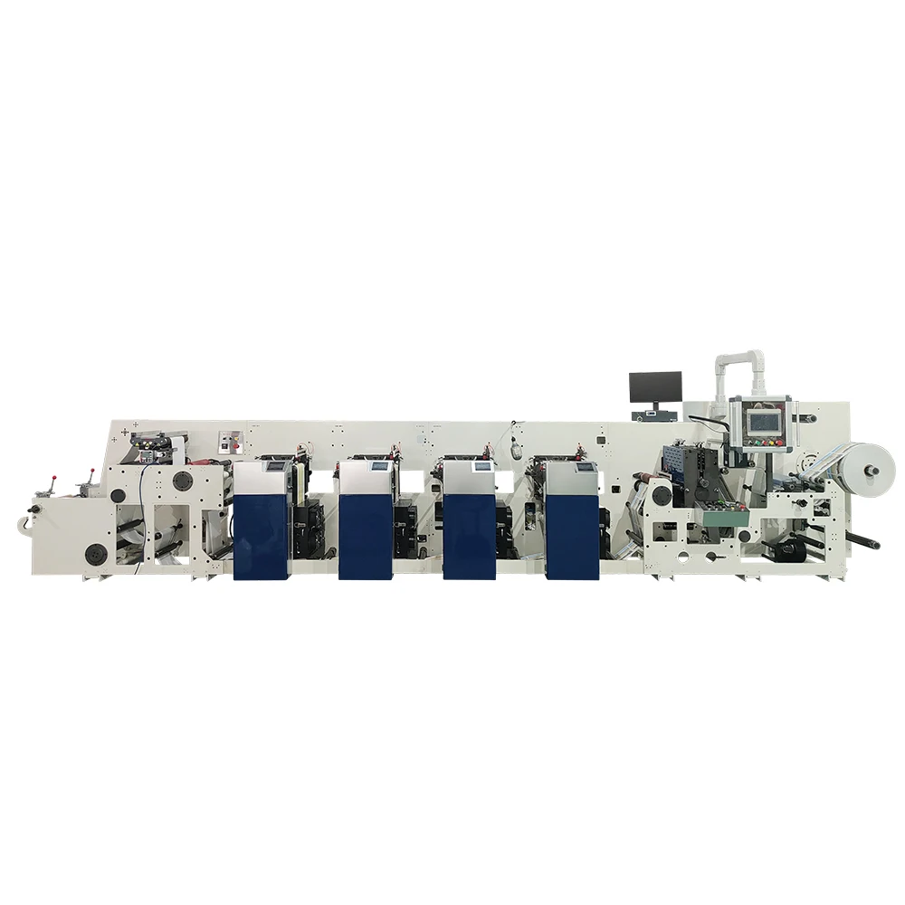 DABA laser pe paper film roll plastic label printing machine for logo