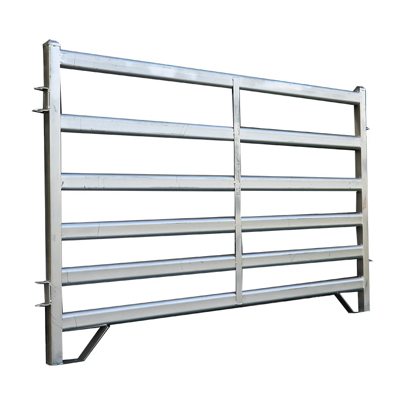 factory price Heavy duty movable 2.3m steel livestock cattle horse paddock corral yard fence panels and gates