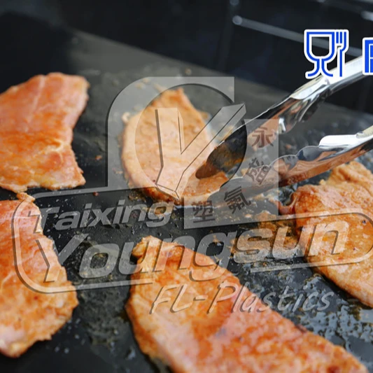 Non-sick PFOA free heat resistant bbq cooking mat