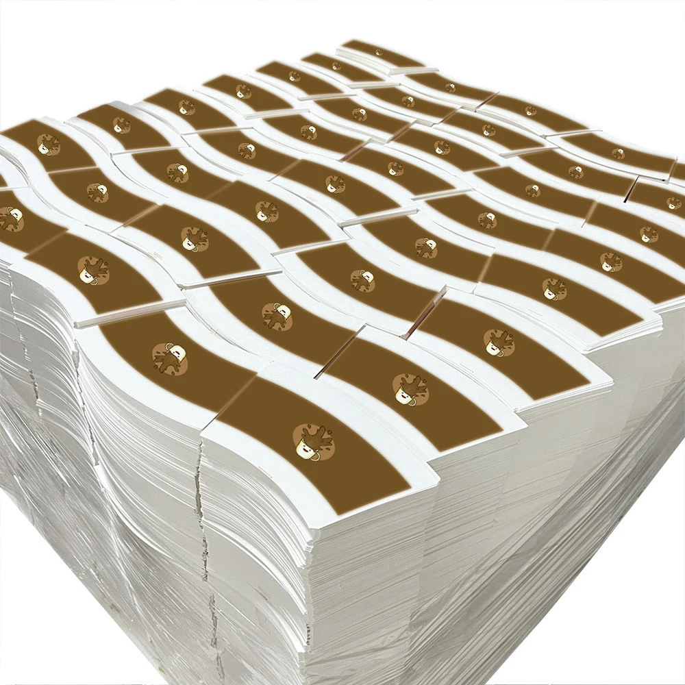 Wholesale Customized Disposable PE Coated Paper Cup Fan for Making Paper Coffee Tea Milk Tea Beer Water Juice Paper Cup