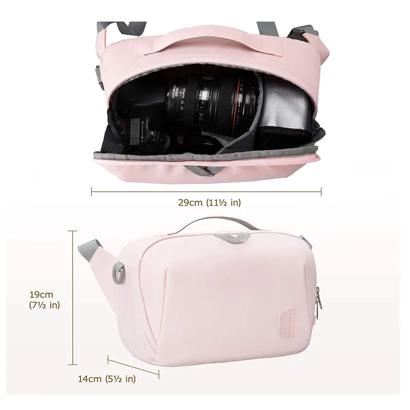 Waterproof Custom Digital Sling Camera Bag Outdoor Shockproof Camera Shoulder Bag for Men Women