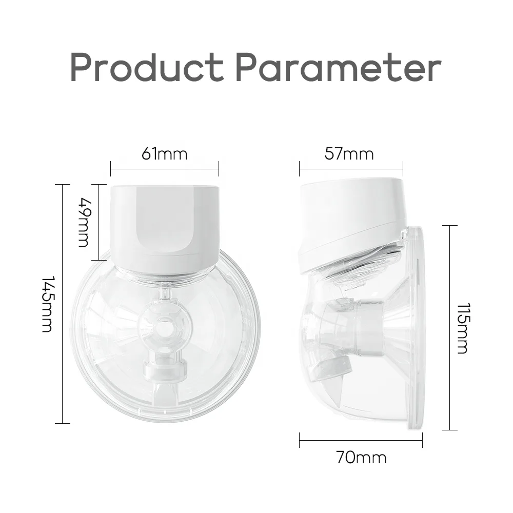 REMI factory high quality electric breast pump wearable wireless portable bpa free silicone hands free baby milk feeding strong