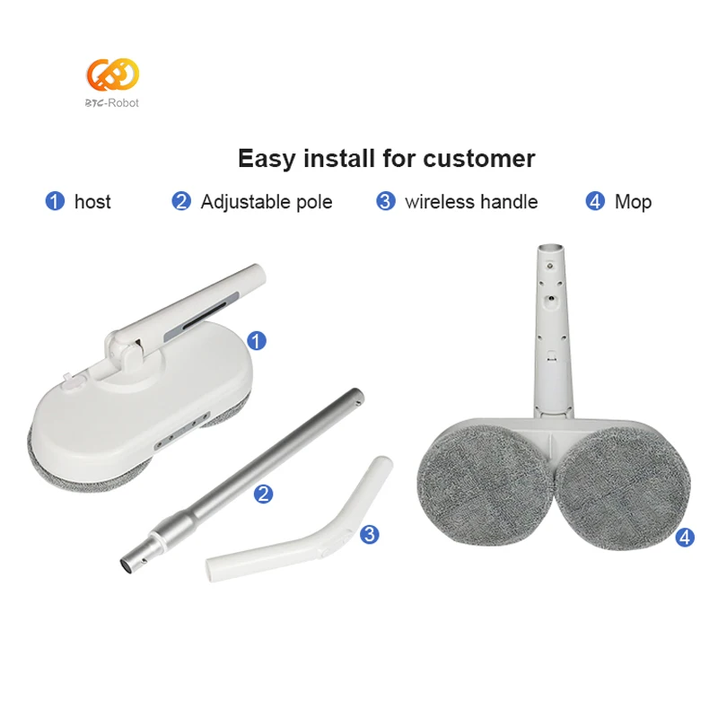 Intelligent Robot Mop Electrical Spin Mop With Bucket Set