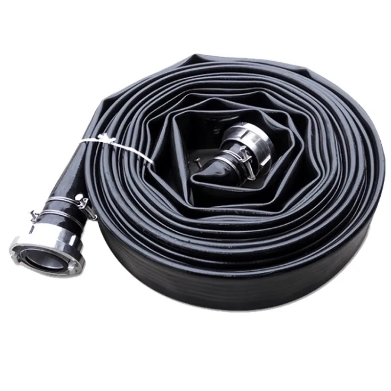 Chinese Factory 0.4mm High Tensiontpu Lay Flat Hose 10inch 42 Bar in India for Emergency Fire Fighting