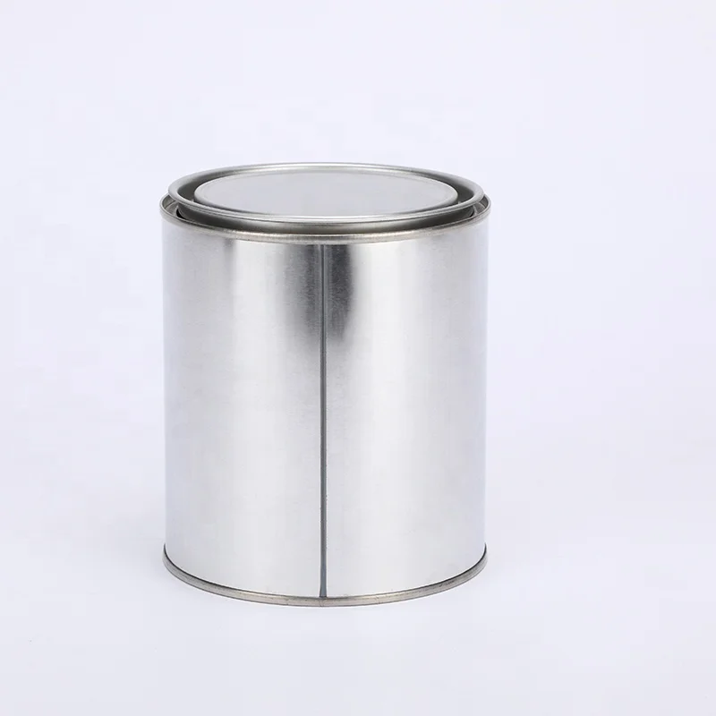 High Quality 0.1L Round Metal Tin Can With Lever Lid For Paint Packaging Or Other