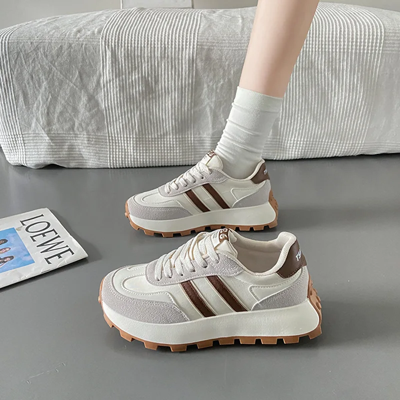 2024 new platform female student all-matching casual fashionable running shoes zapatos de mujer