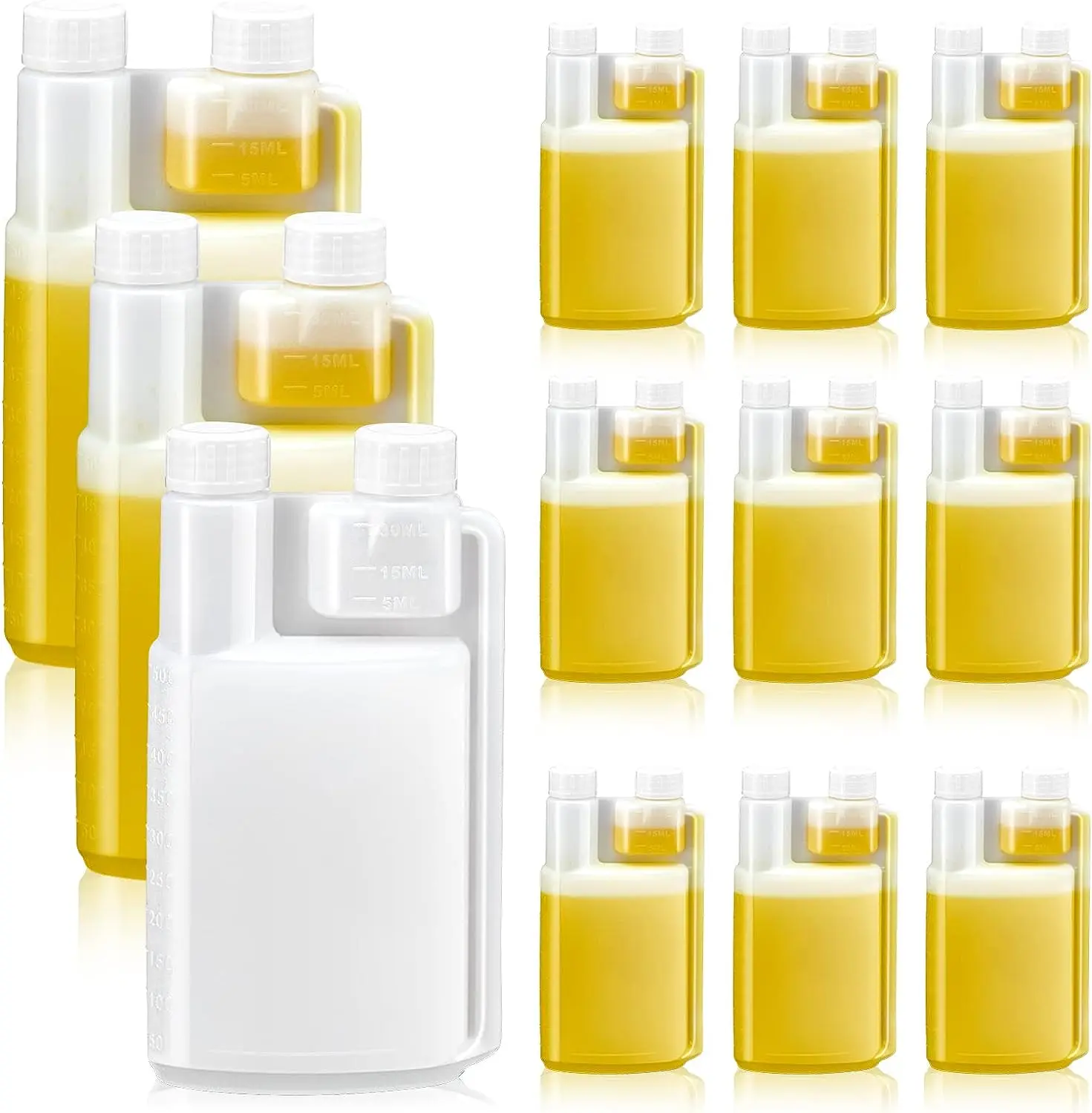 2023 Новые горячие продажи 300 мл 500 700 1000 мерные бутылки для растительных удобрений с двойным горлышком жидких