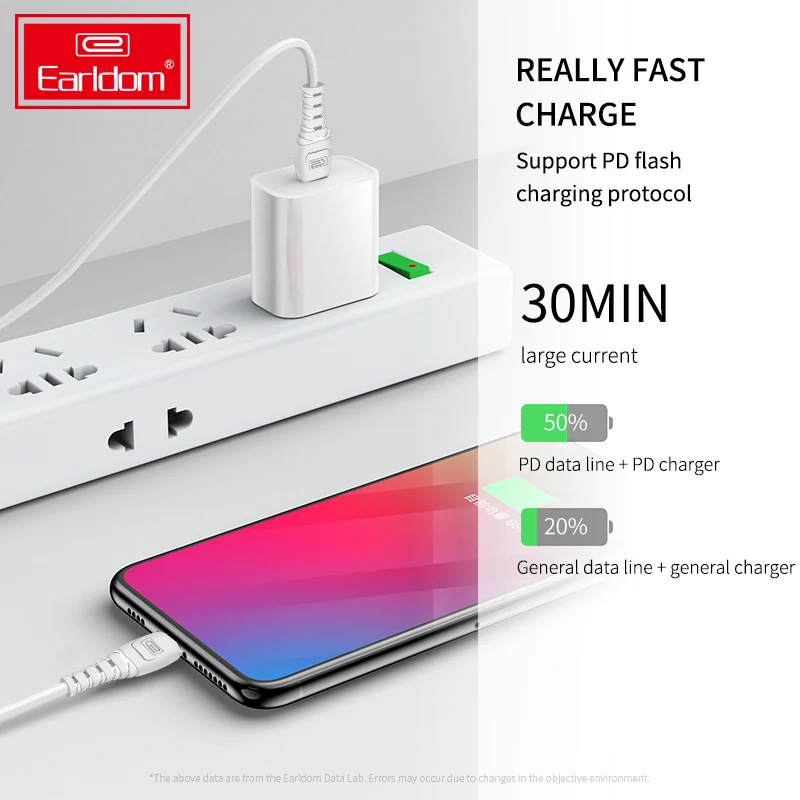 Earldom PD USB C Cable,Supercharge Type C Charger 5a,USB A to Type C Charging Cable Fast Charge for Samsung S20