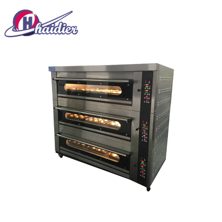 Commercial Gas 2 Deck 4 Trays Bakery Oven