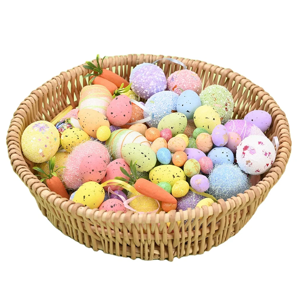 Sinyoo New Easter Decorations Eggs Simulation Dove Eggs Foam Fortuna Toy Eggs