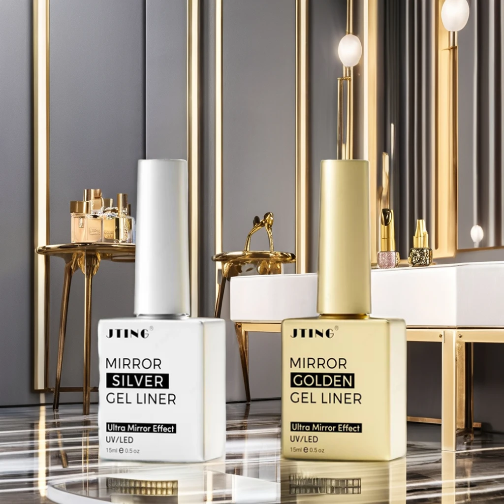 Hot Style Oem Unique Brand Nail Tool Mirror Silver Golden Lasting High Shiny Diamond Uv Gel Nail Polish