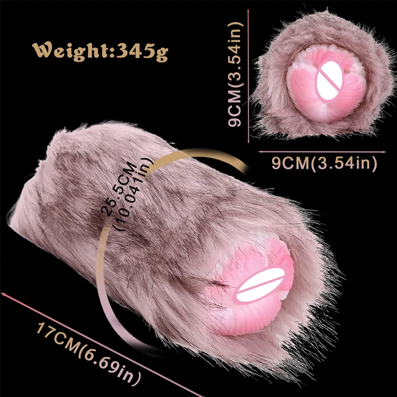 NEW GEEBA Male Dog Cup silicone Masturbator Suction cup toy soft realistic stimulation pocket Masturbator for Adults