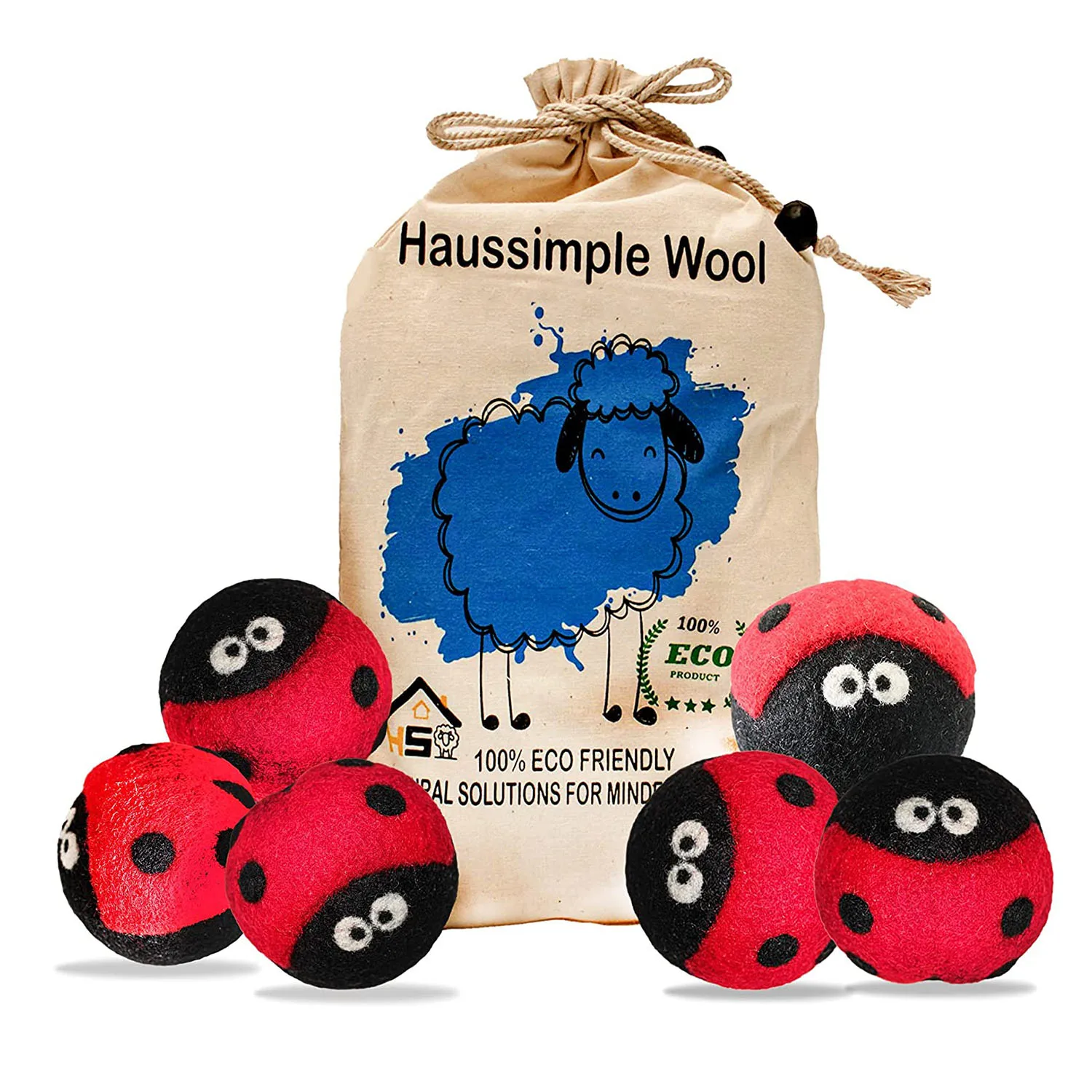 Trending products 2024 new arrivals 100% New Zealand Wool Laundry products felt balls