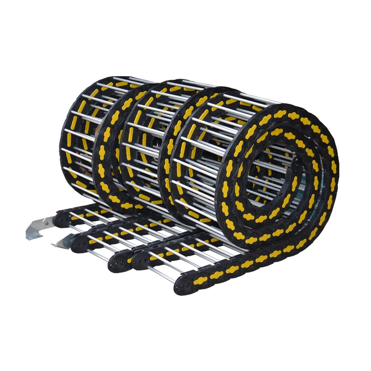 Flexible plastic drag chain cable carrier system cable track for cnc machine