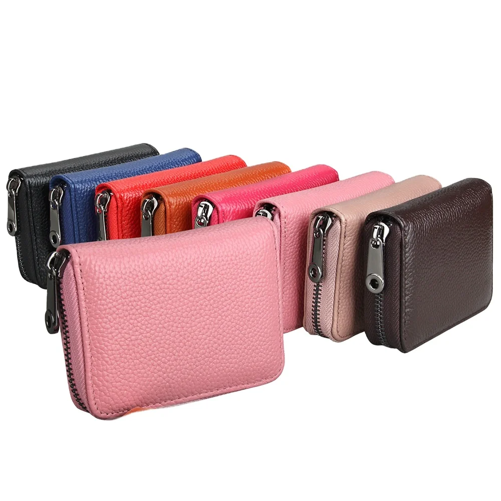 
Натуральная кожа кредитной карточки удостоверения личности пейзаж кожаный бумажник для карт 