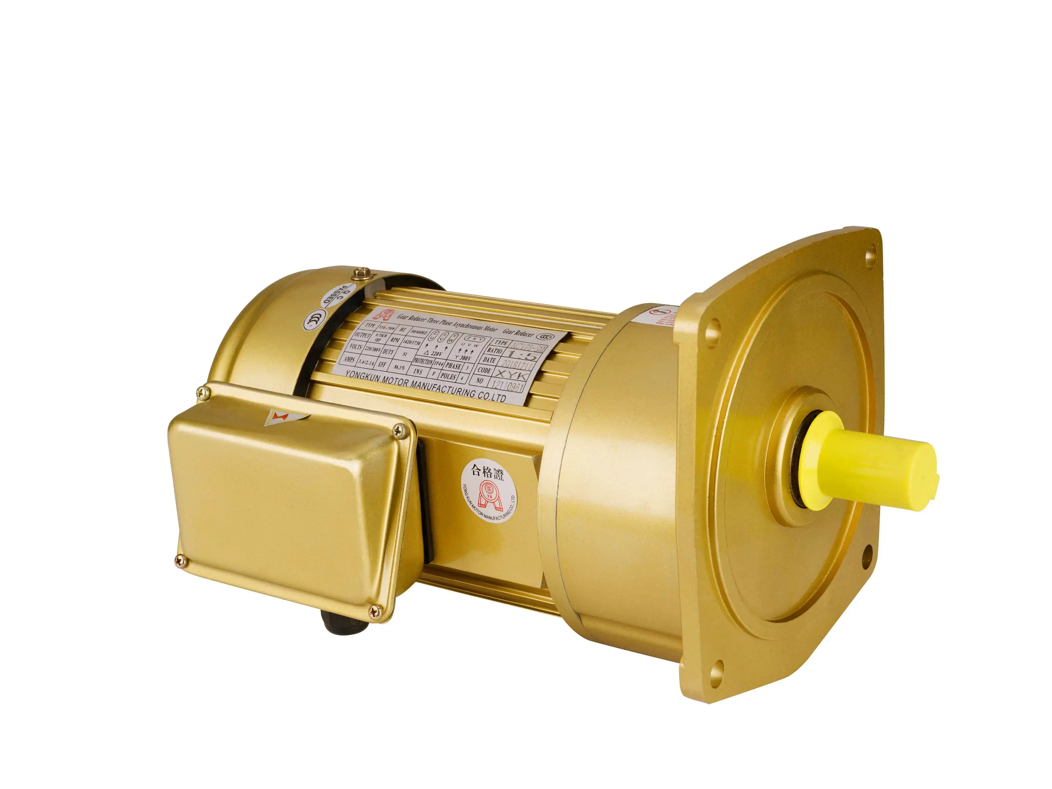 High precision 750W 0.75KW Three-phase gear reduction motor for Industrial equipment
