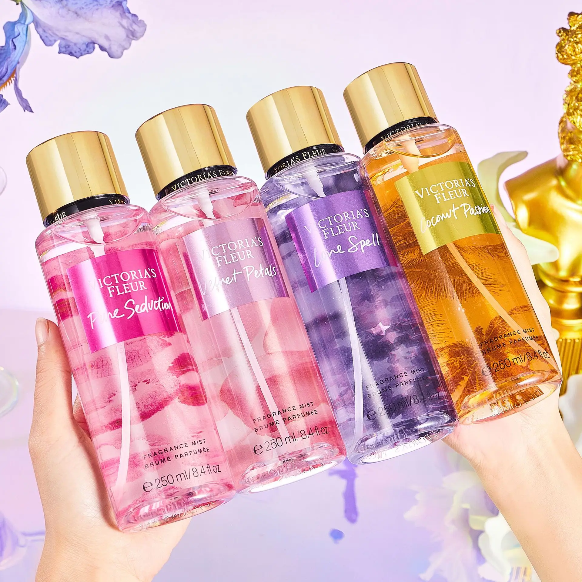 Wholesale Long Lasting Fragrance Perfume Spray Splash Body Mist For Ladies