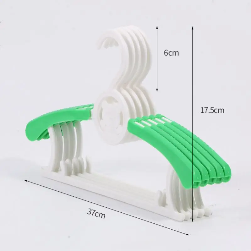 66 963 Toddler Infant Carton Bear Hangers Non-Slip Clothes Laundry Small Hangers Basics Retractable Kids Baby Plastic Hangers