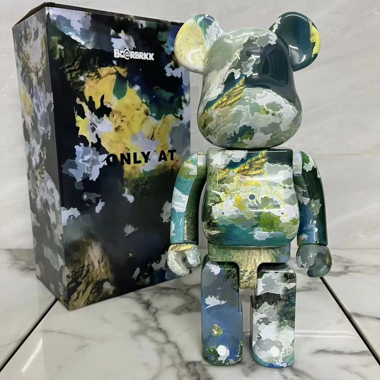 Violent Bear Building Blocks Model Resin Bearbrick 400% Statue ornaments action figure