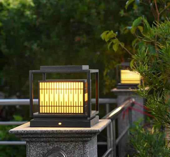 Household Pillar gate led lights villa post top Lamp for garden fence courtyard Landscape outdoor lighting