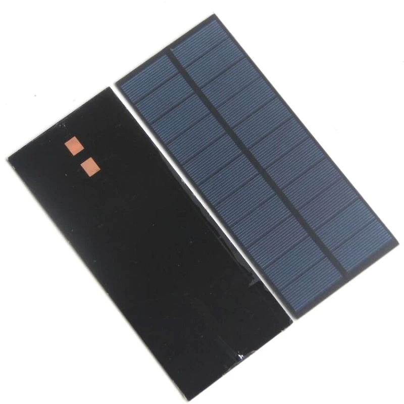 BUHESHUI 5.5V 450MA Polycrystalline Solar Panel Charr Small Half Cell Solar Panel for 3.7v Battery 188*78.5MM OEM Power