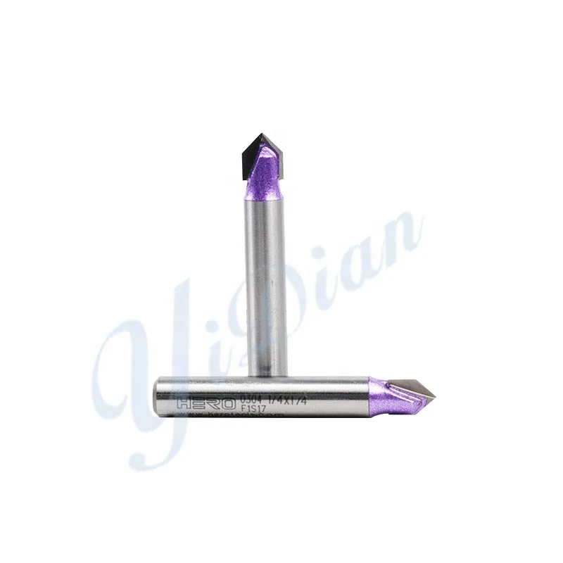 2022 Hot Sales Cutting Wood Tools V Shape Straight Bits For CNC Tool And Cutter Grinder Machines