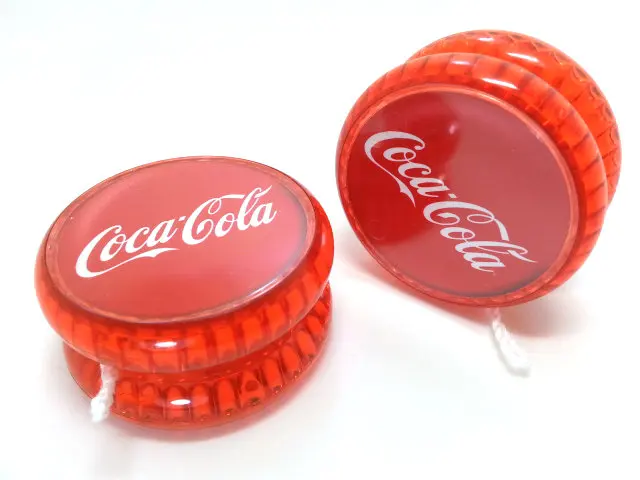 Night the most dazzling drink logo pattern toy super yoyo ball with LED light