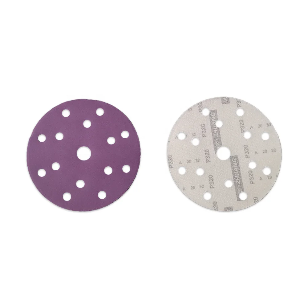 Dry sand paper P120 6Inch (150mm) 15 holes sanding paper sand disc for orbital sander