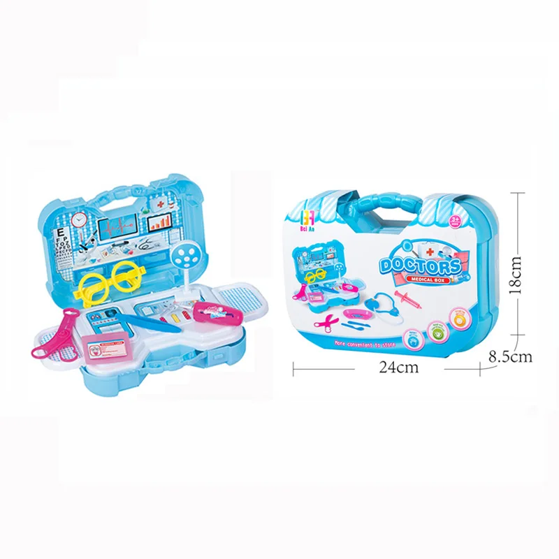 
Plastic medical kit toy pretend play educational suitcase doctor set toy 