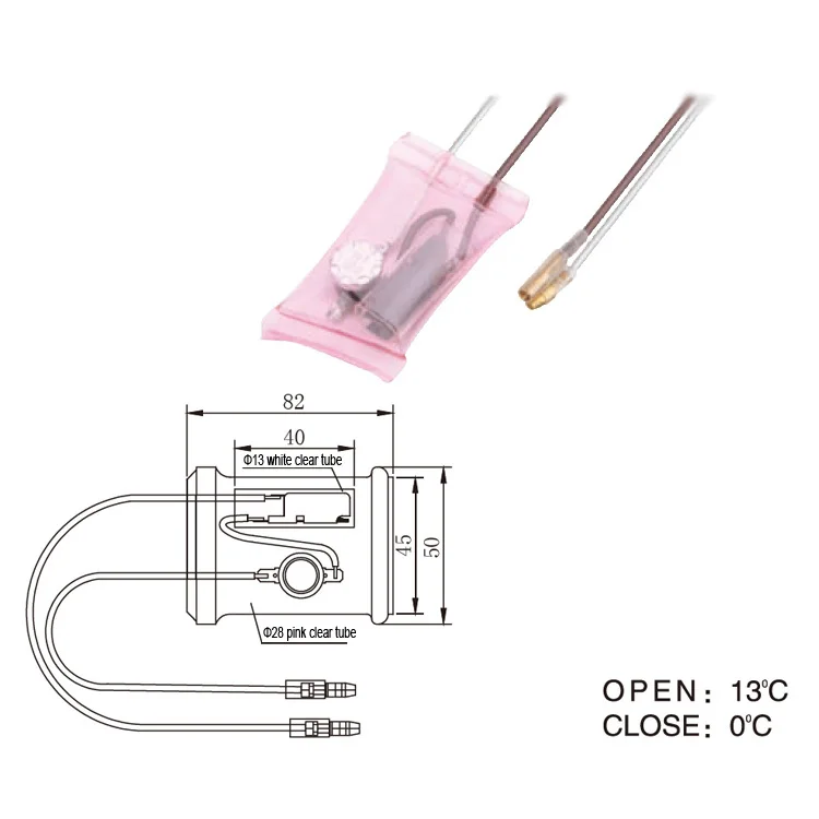 Defrost KSD301 Thermostat with Sealed PVC for Refrigerators